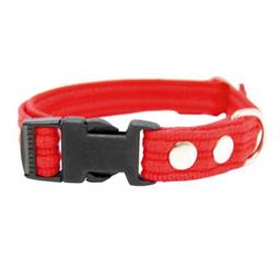 Fenriz Webbing Click Halsband i RÖD